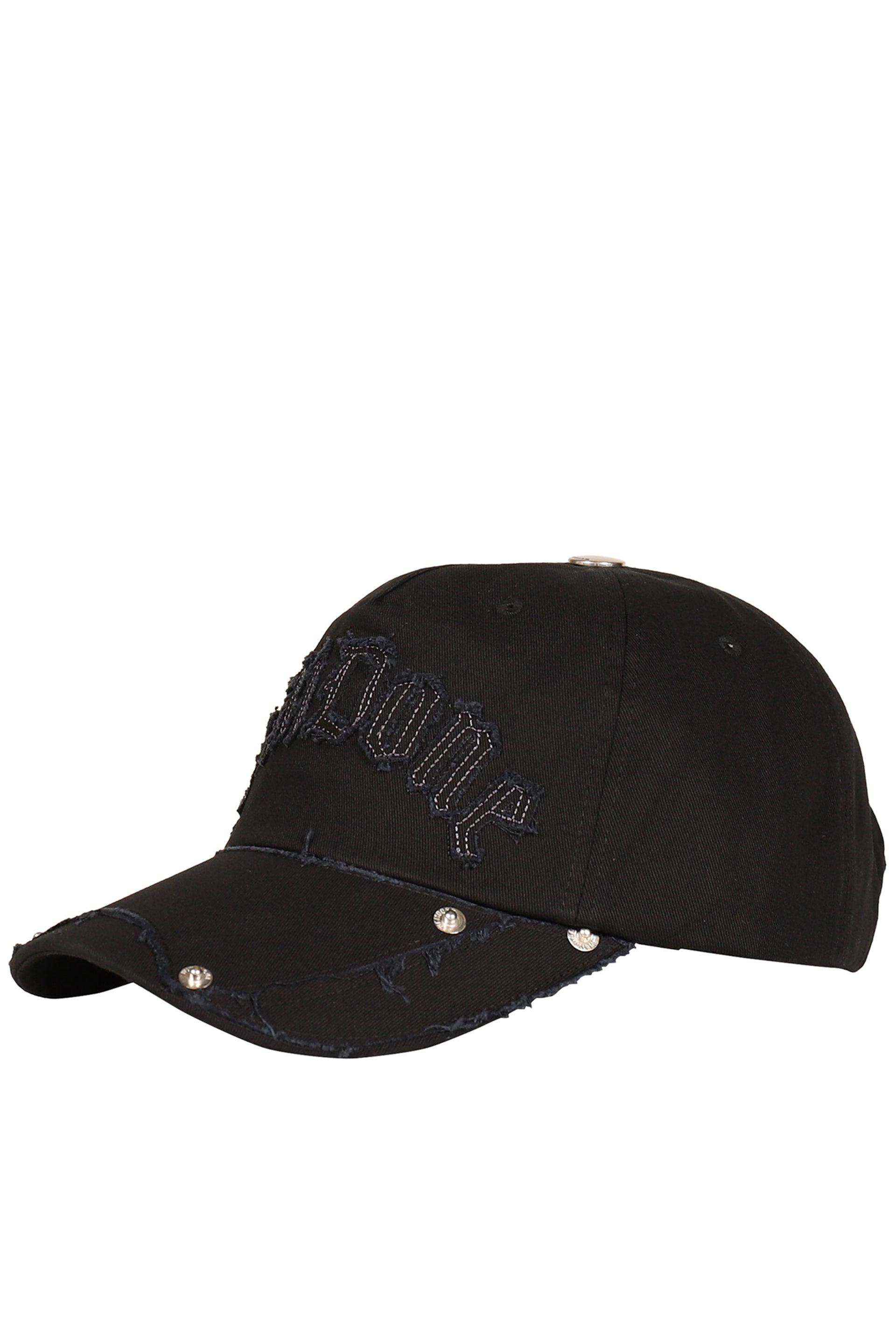BLACK GOTHIC LOGO VINTAGE BASEBALL CAP / BLK