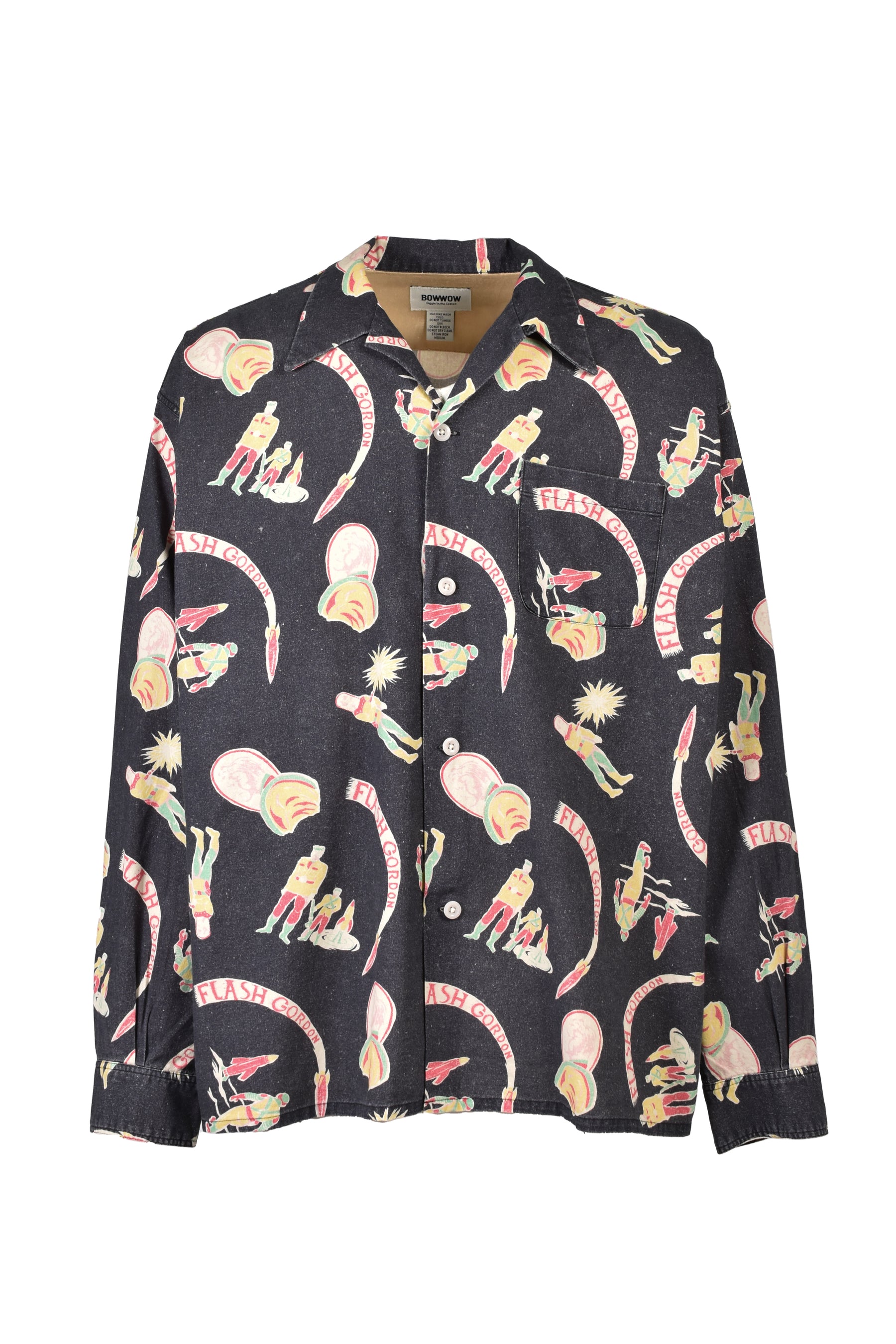 SPACE AGE FLANNEL SHIRT / BLK