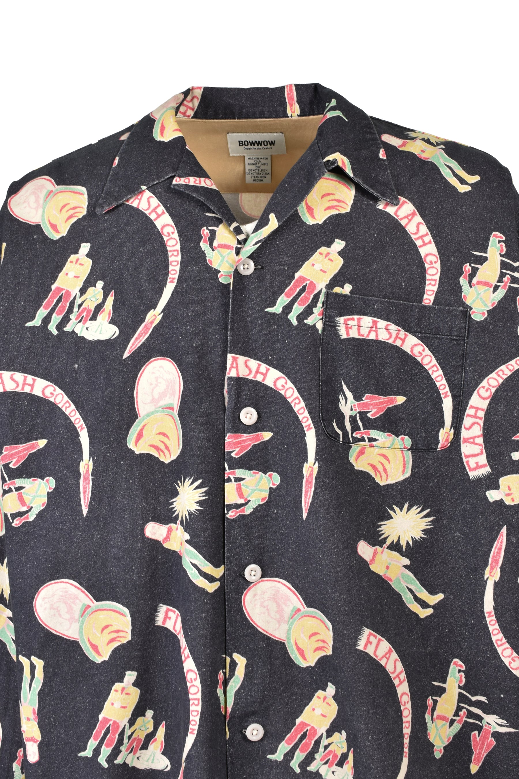 SPACE AGE FLANNEL SHIRT / BLK