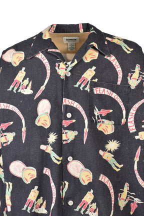 SPACE AGE FLANNEL SHIRT / BLK
