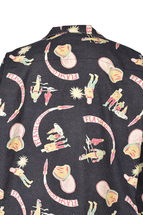 SPACE AGE FLANNEL SHIRT / BLK