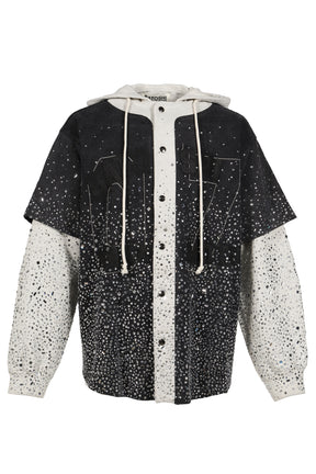 SHATTERED GLASS KNAPP RANCH HOODIE / BLK/GRY