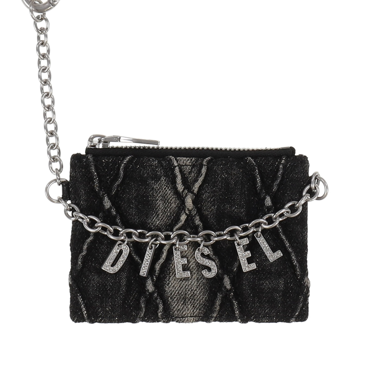 DIESEL ディーゼル SS26 CARD HOLDER WITH CHAIN / BLK - NUBIAN ヌビアン