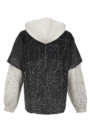SHATTERED GLASS KNAPP RANCH HOODIE / BLK/GRY