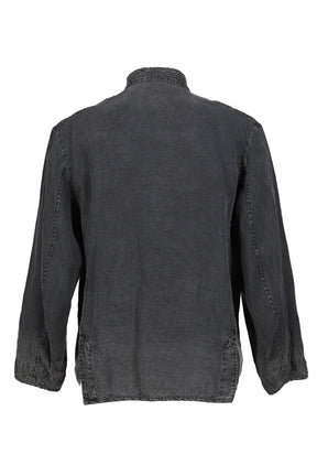 BLACK LINEN CHINESE JACKET / BLK
