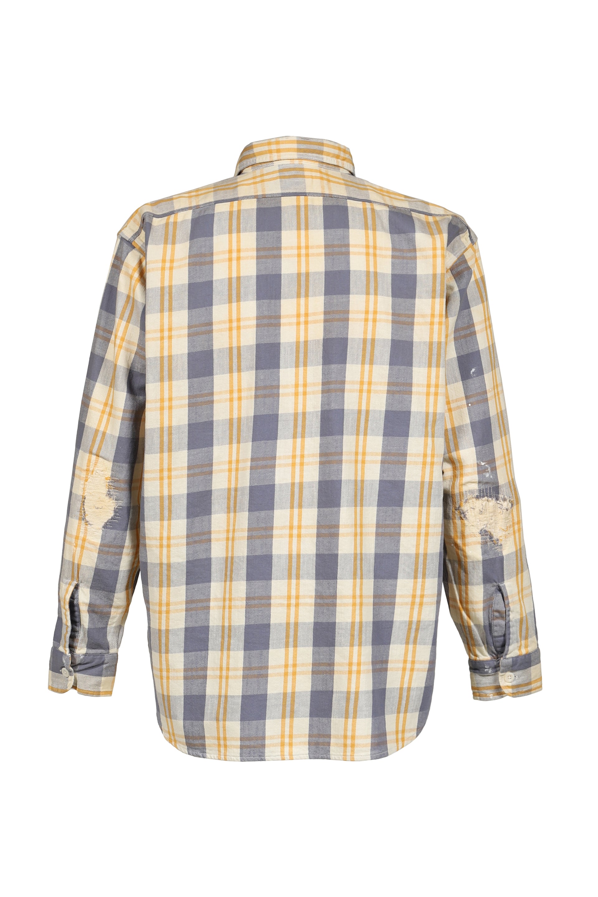 UNIQUE POCKET CHECKED FLANNEL SHIRT A
GED / YEL×BLU