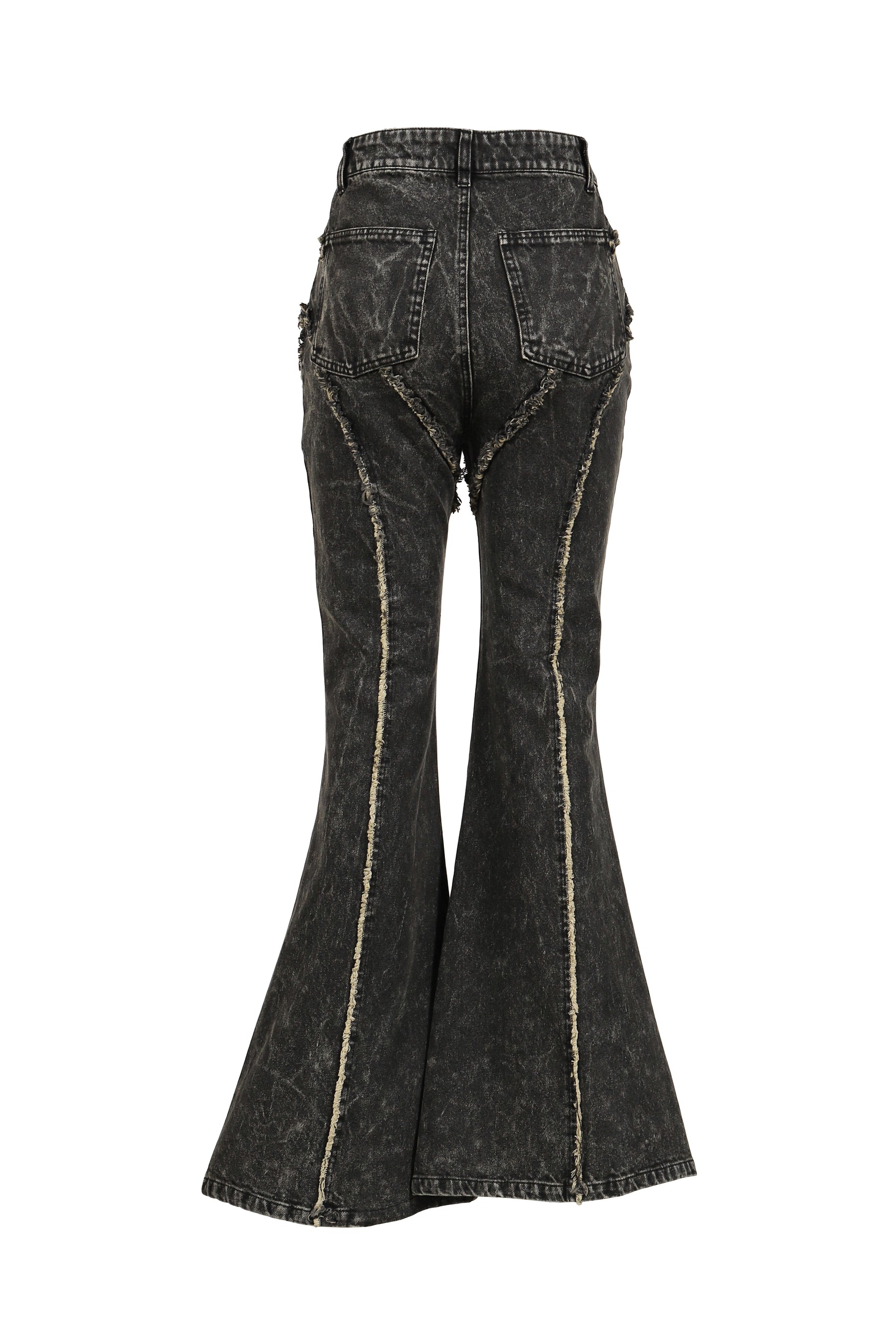 FLARE DENIM PANTS / BLACK