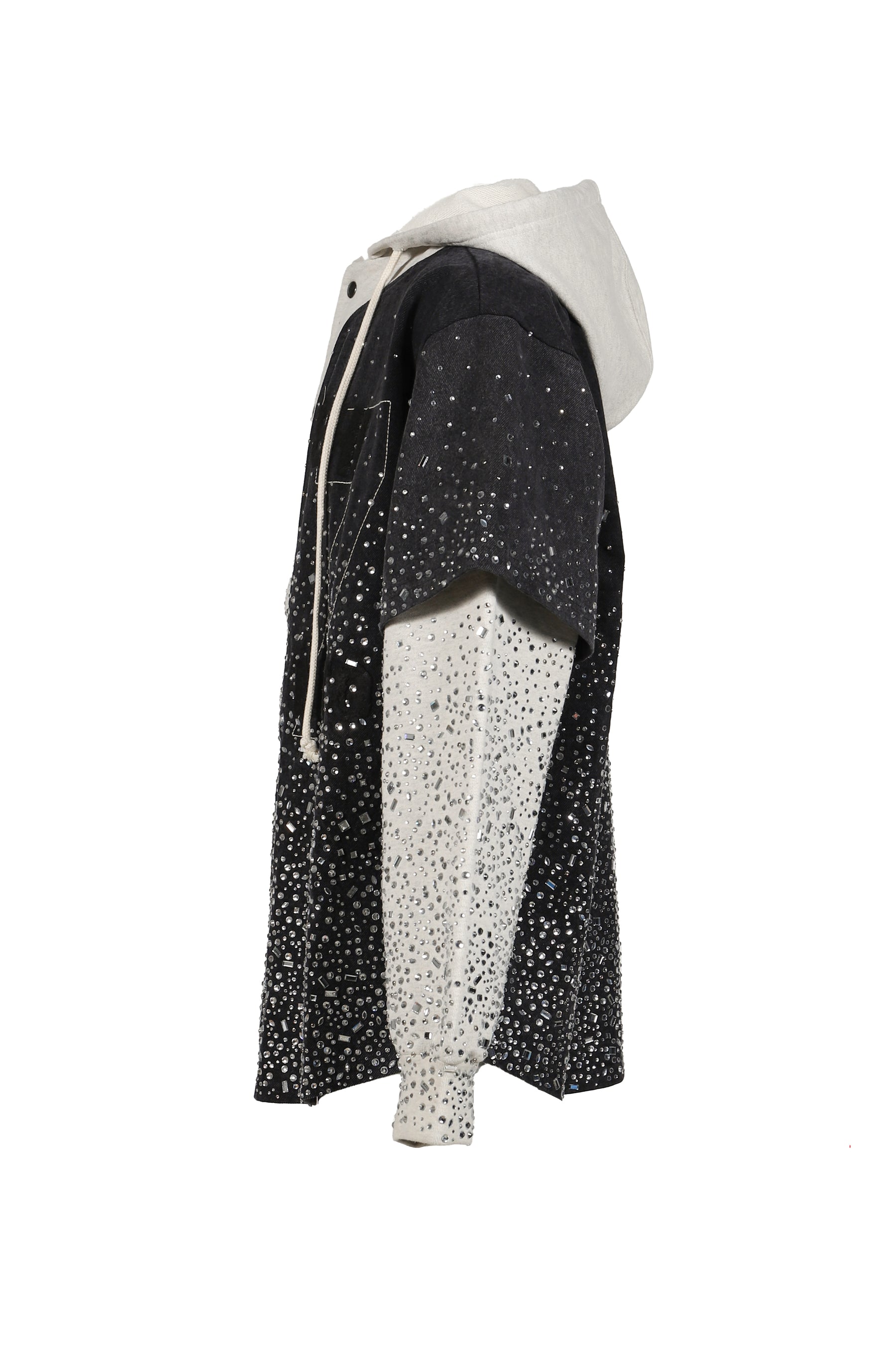 SHATTERED GLASS KNAPP RANCH HOODIE / BLK/GRY