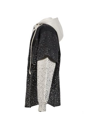 SHATTERED GLASS KNAPP RANCH HOODIE / BLK/GRY