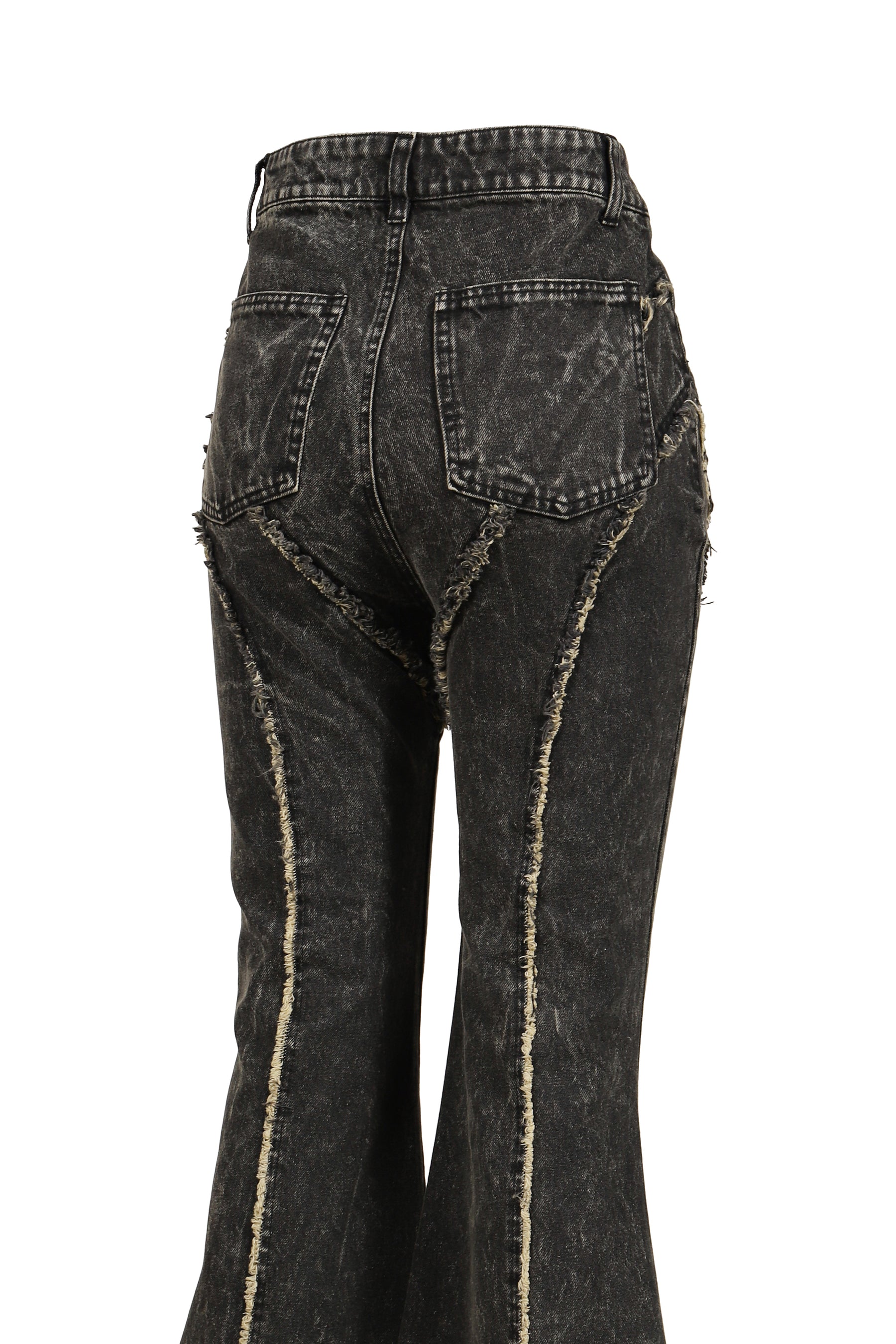 FLARE DENIM PANTS / BLACK