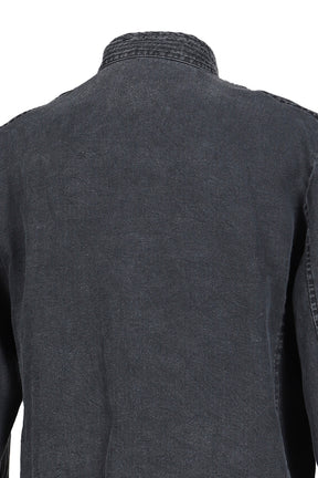BLACK LINEN CHINESE JACKET / BLK