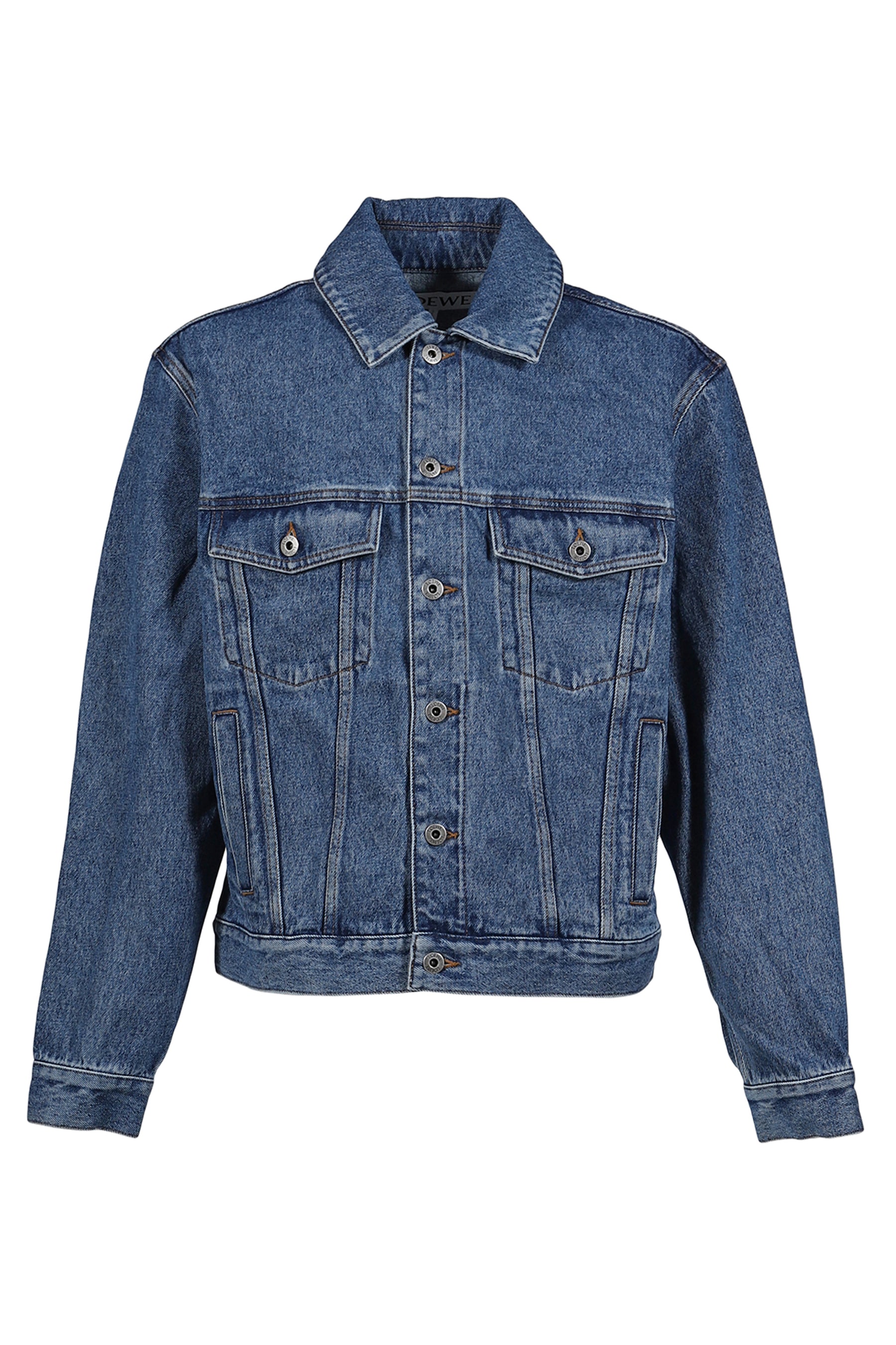 LOEWE ロエベ FW25 ANAGRAM JACKET / MID BLUE DENIM - NUBIAN ヌビアン