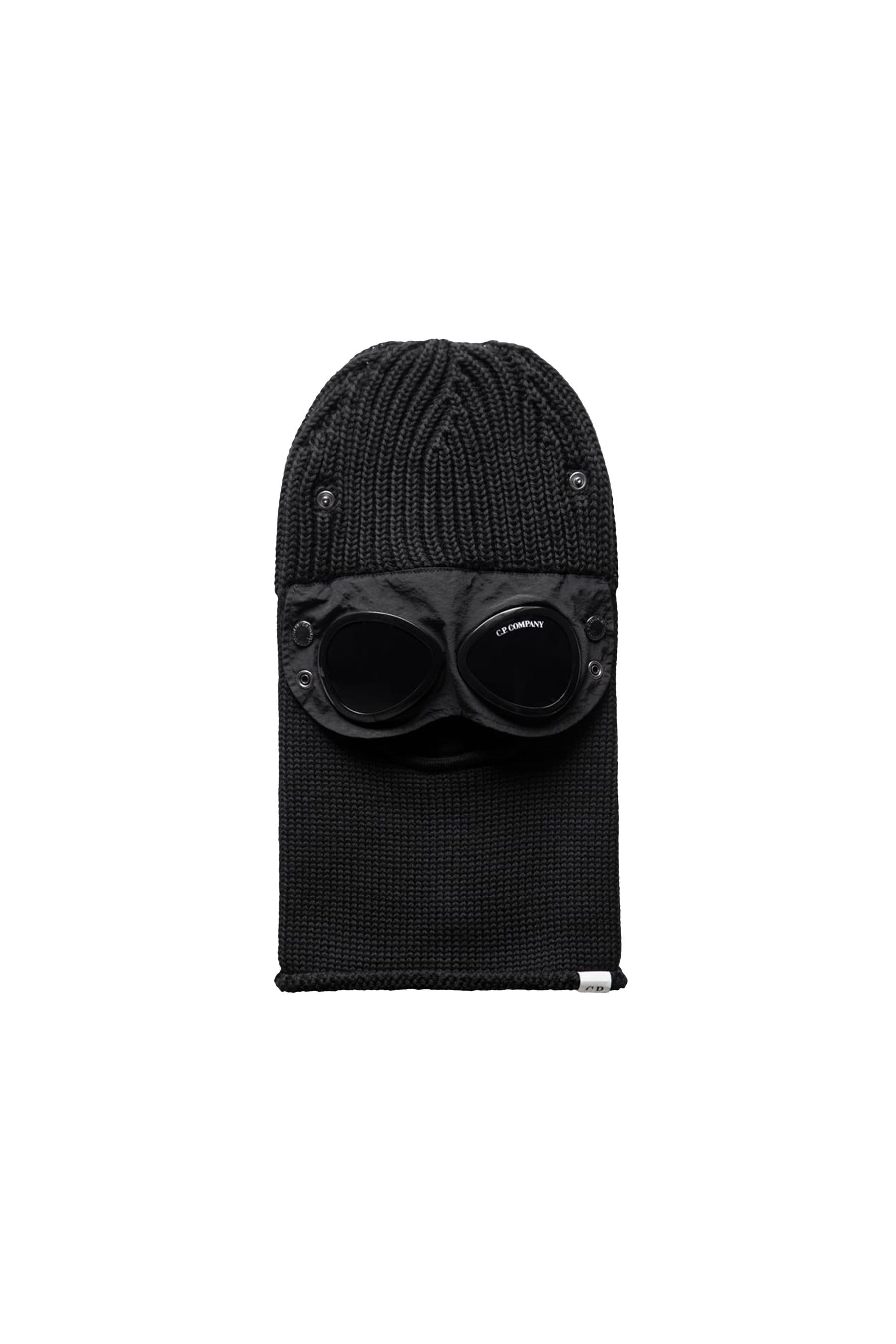 EXTRA FINE MERINO WOOL GOGGLE BALACLAVA / BLK 999