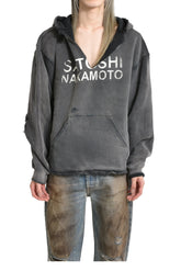 DESTRUCTO HOODIE / WASHED BLK