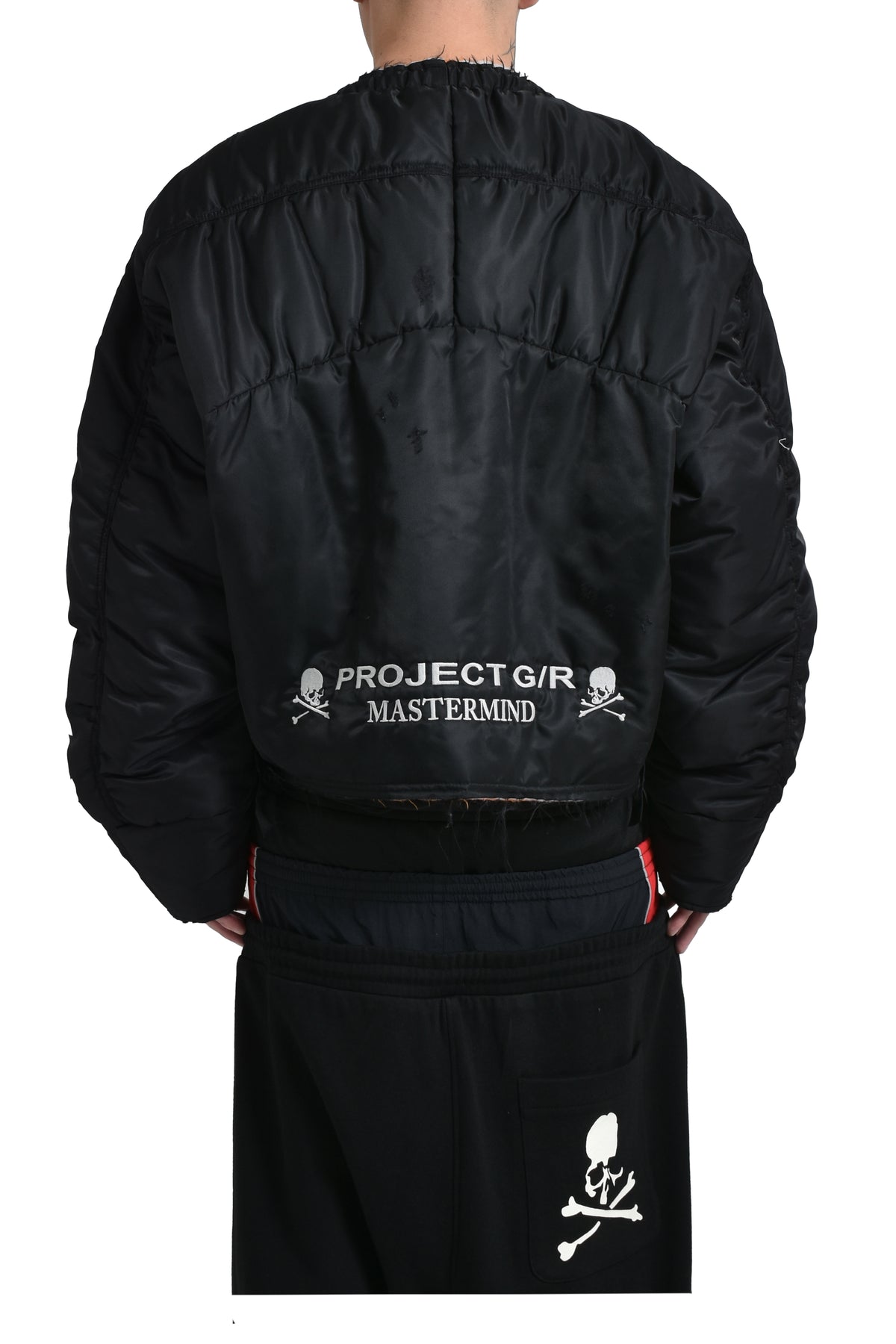 RECONSTRUCTED BOMBER JACKET / BLK