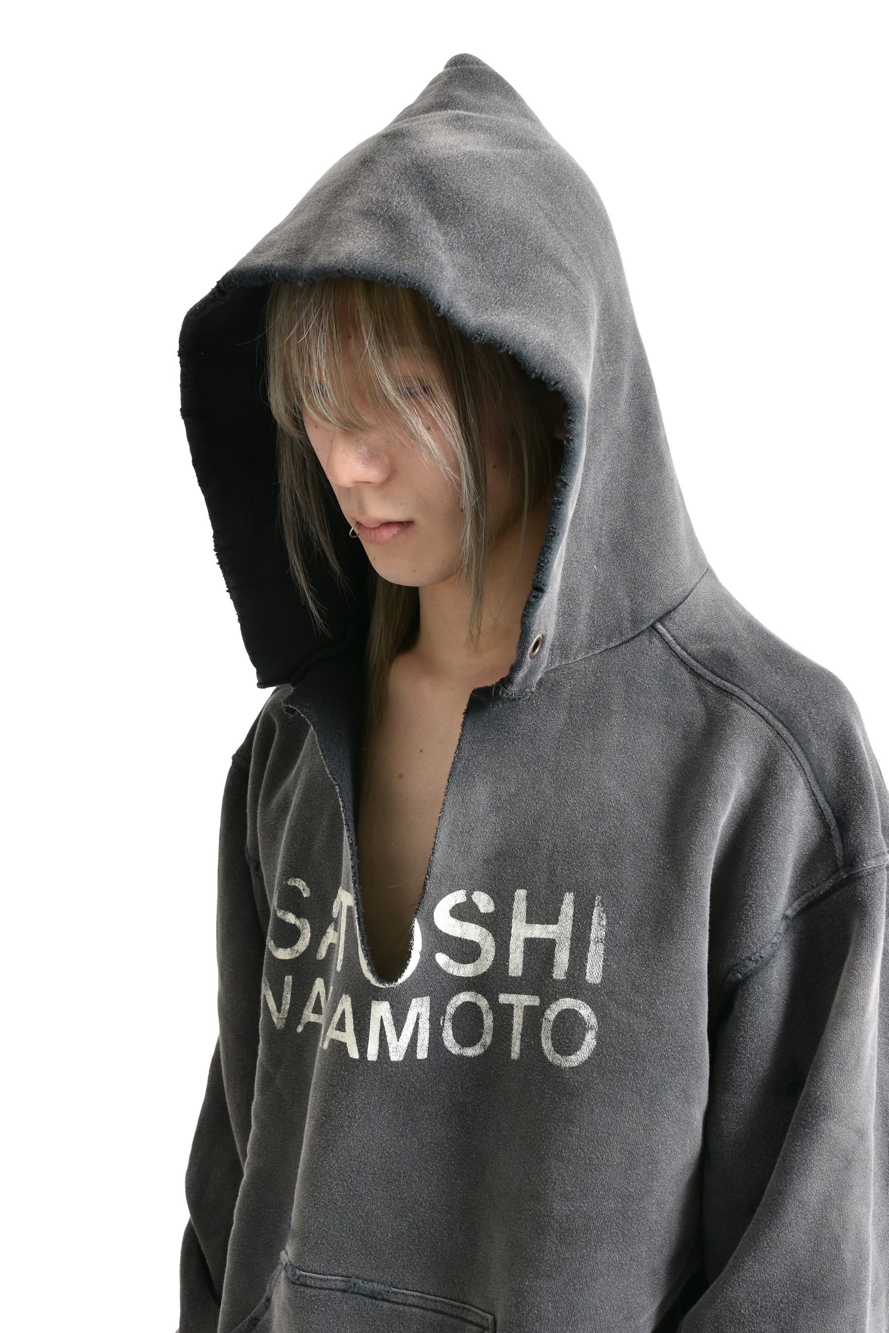 DESTRUCTO HOODIE / WASHED BLK