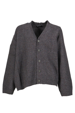 ASYMMETRICAL CARDIGAN / TWEED GRY