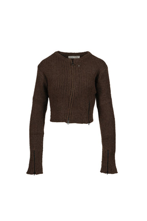 NEAH KNITTED ZIP-UP / BRW