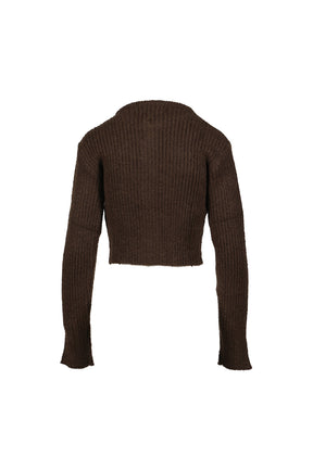 NEAH KNITTED ZIP-UP / BRW