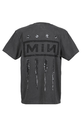 MINUS マイナス SS25 BOOTLEG TEE(MONOCHROME SHINE) / 10YEARS BLK