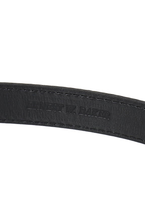 SKINNY LEATHER BELT / BLK