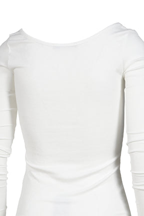 BOHEMSEO TROMPE-L'OEIL TOP / WHT