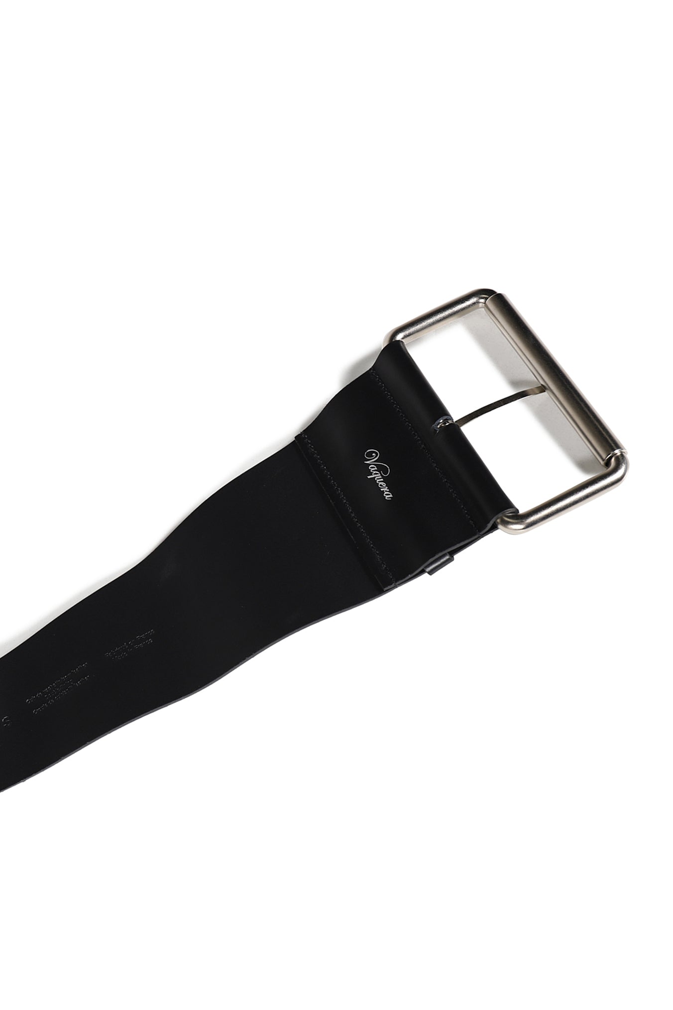 VAQUERA ヴァケラ SS26 EQUESTRIAN BELT LEATHER / BLK - NUBIAN ヌビアン