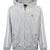 ZIPPED TRACK HOODY - COTTON JERSEY / DAMAGED (20TH EXCLUSIVE) / GRY