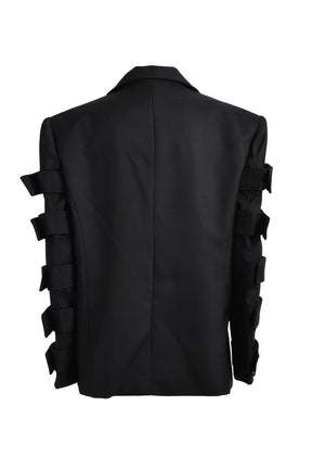 X'SQUARE STRAP BLAZER / BLK