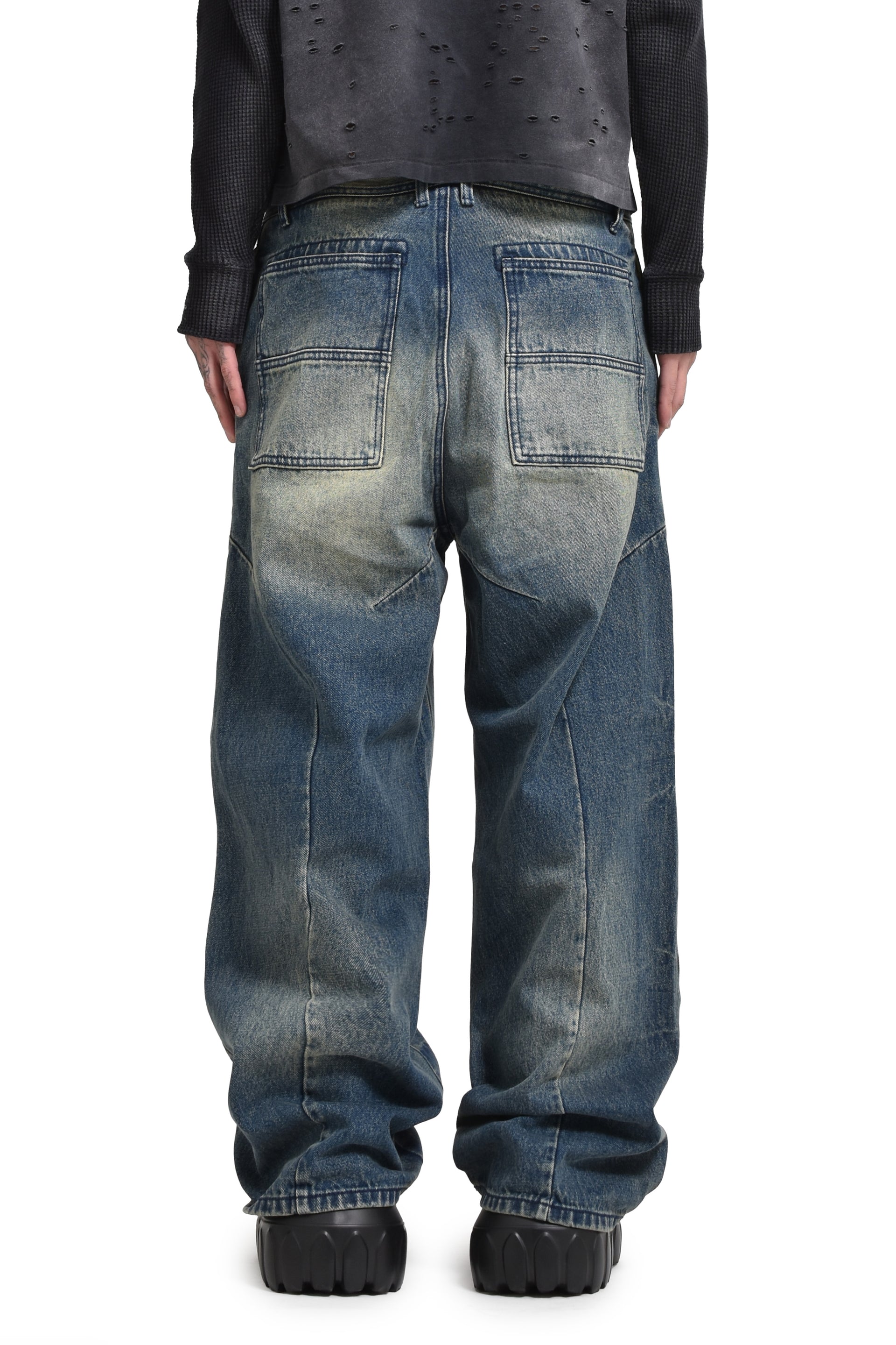 FILTH FRONT ZIP BAGGY DENIM / D.IND