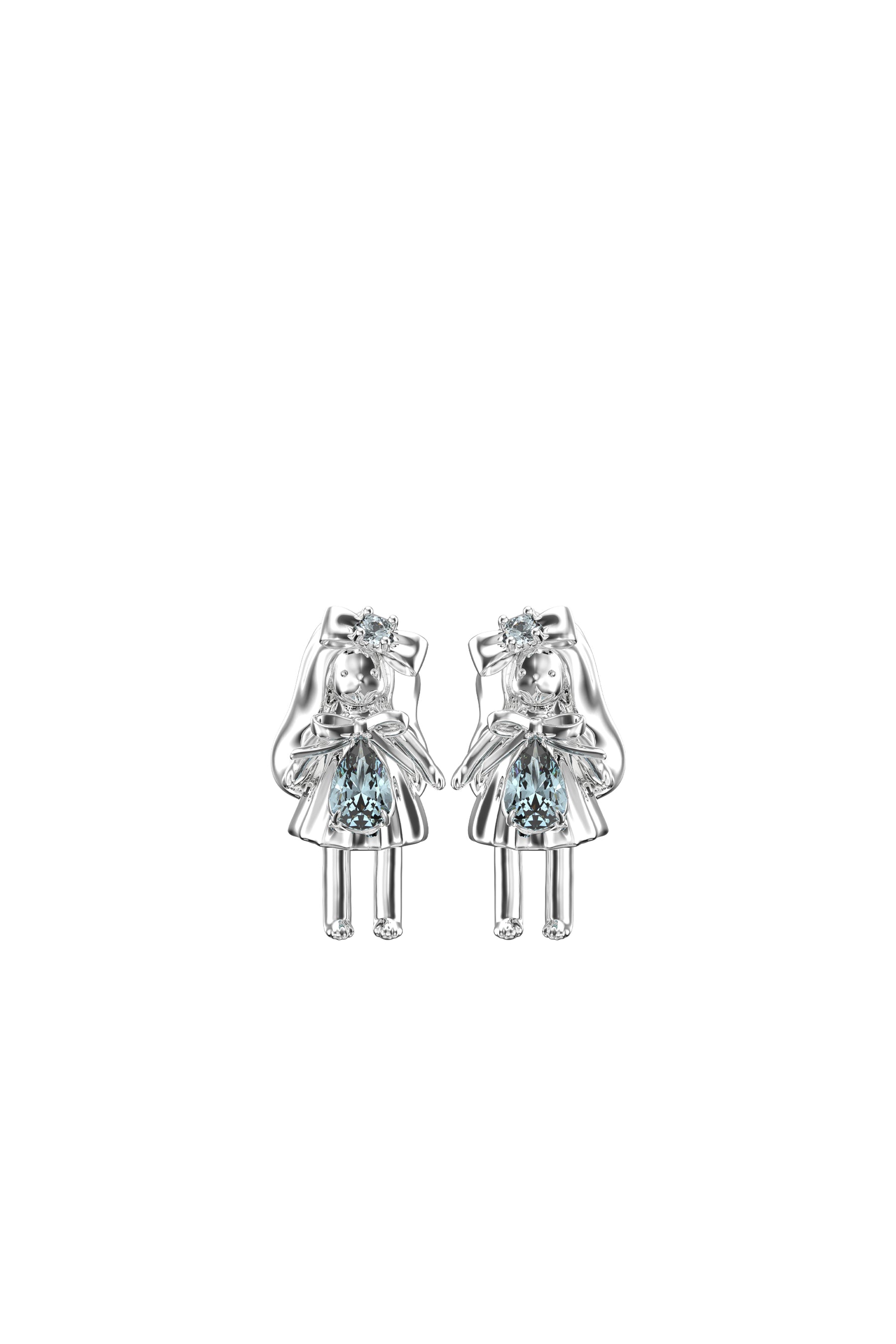 MINI GIRL EARRING / BLU