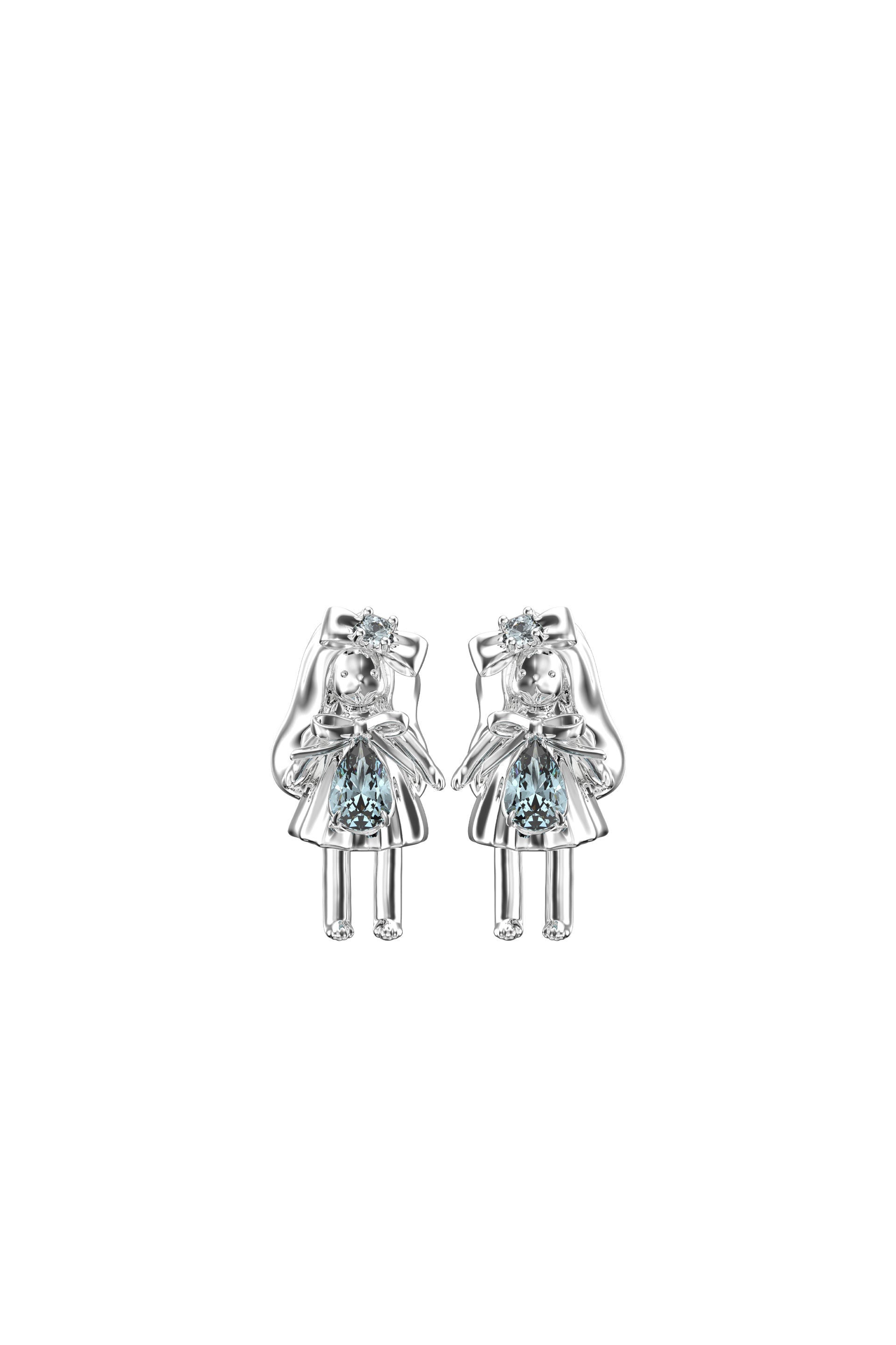 MINI GIRL EARRING / BLU