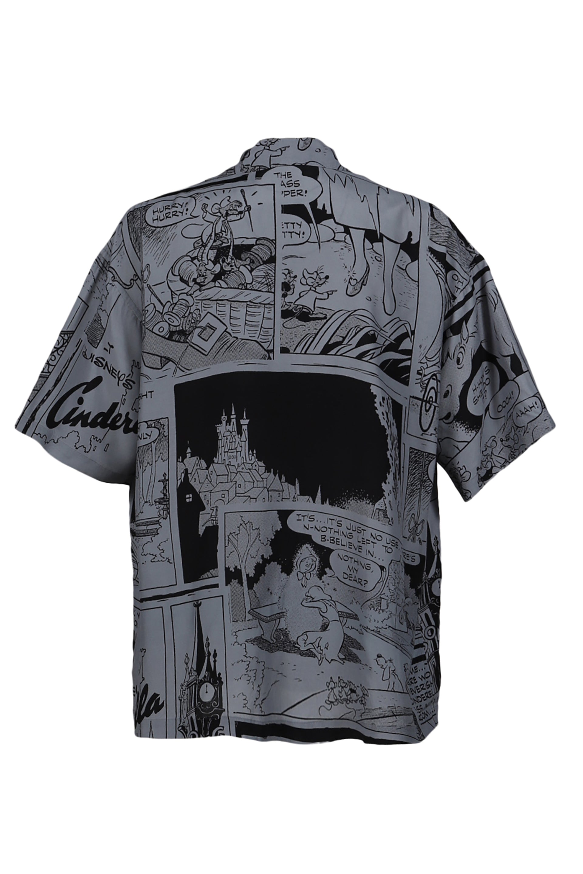 PORTER CLASSIC DISNEY ALOHA SHIRT CINDERELLA / BLK
