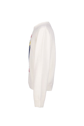PYRAMID ABDUCTION CREW NECK / WHT