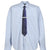 TROMPE L’OEIL TIE EMBROIDERY SHIRT / BLU