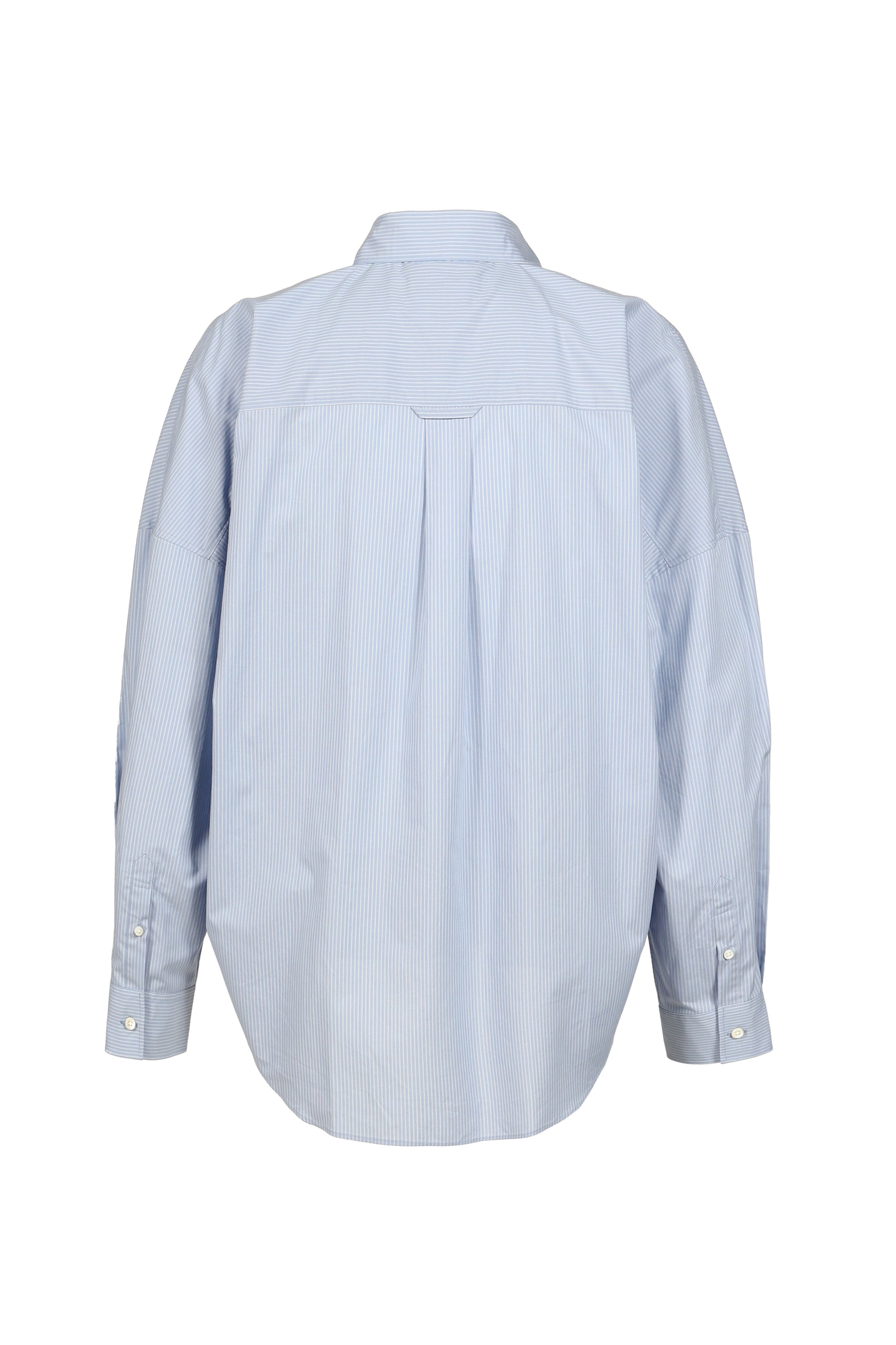 TROMPE L’OEIL TIE EMBROIDERY SHIRT / BLU