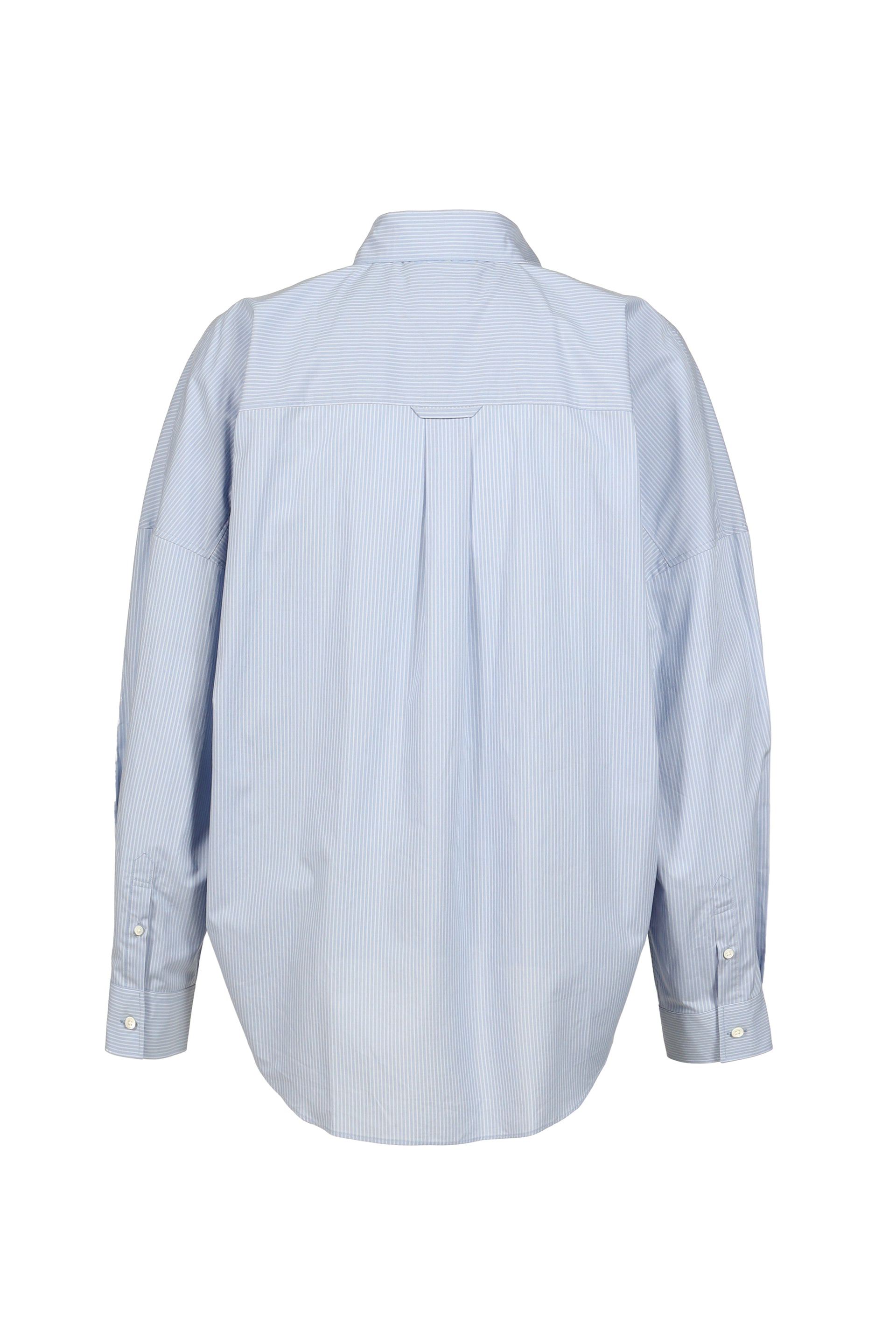 TROMPE L’OEIL TIE EMBROIDERY SHIRT / BLU