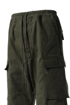 CARGO FLARE PANTS / KHA