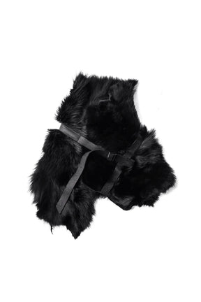 COYOTE FUR STOLE / BLK