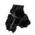 COYOTE FUR STOLE / BLK