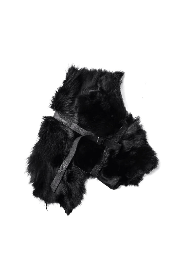 COYOTE FUR STOLE / BLK