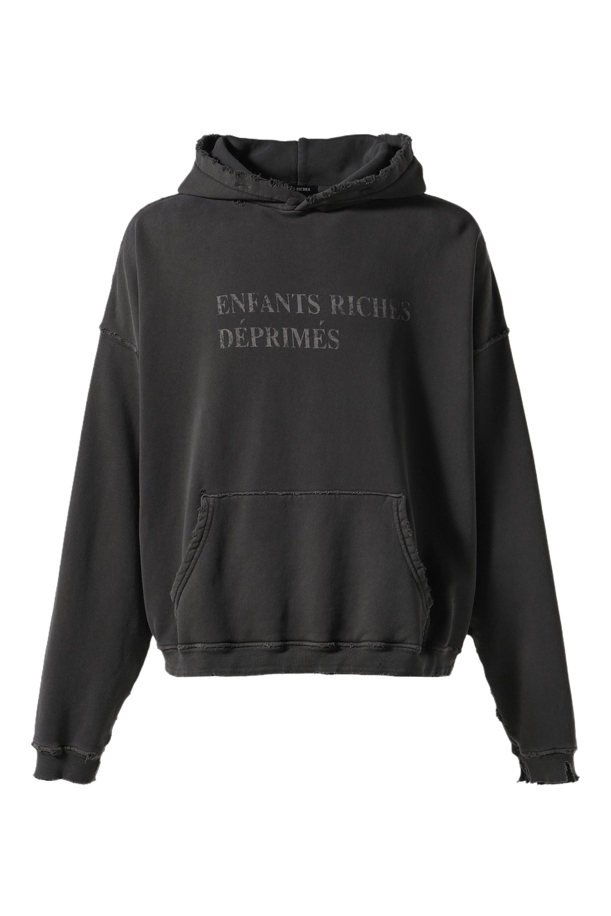 CLASSIC LOGO HOODIE / WASHED BLK