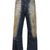 DIRTY-WASHED DENIM PANTS / NAVY