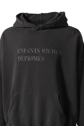 CLASSIC LOGO HOODIE / WASHED BLK