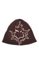 BIG LOGO BEANIE / BRWN
