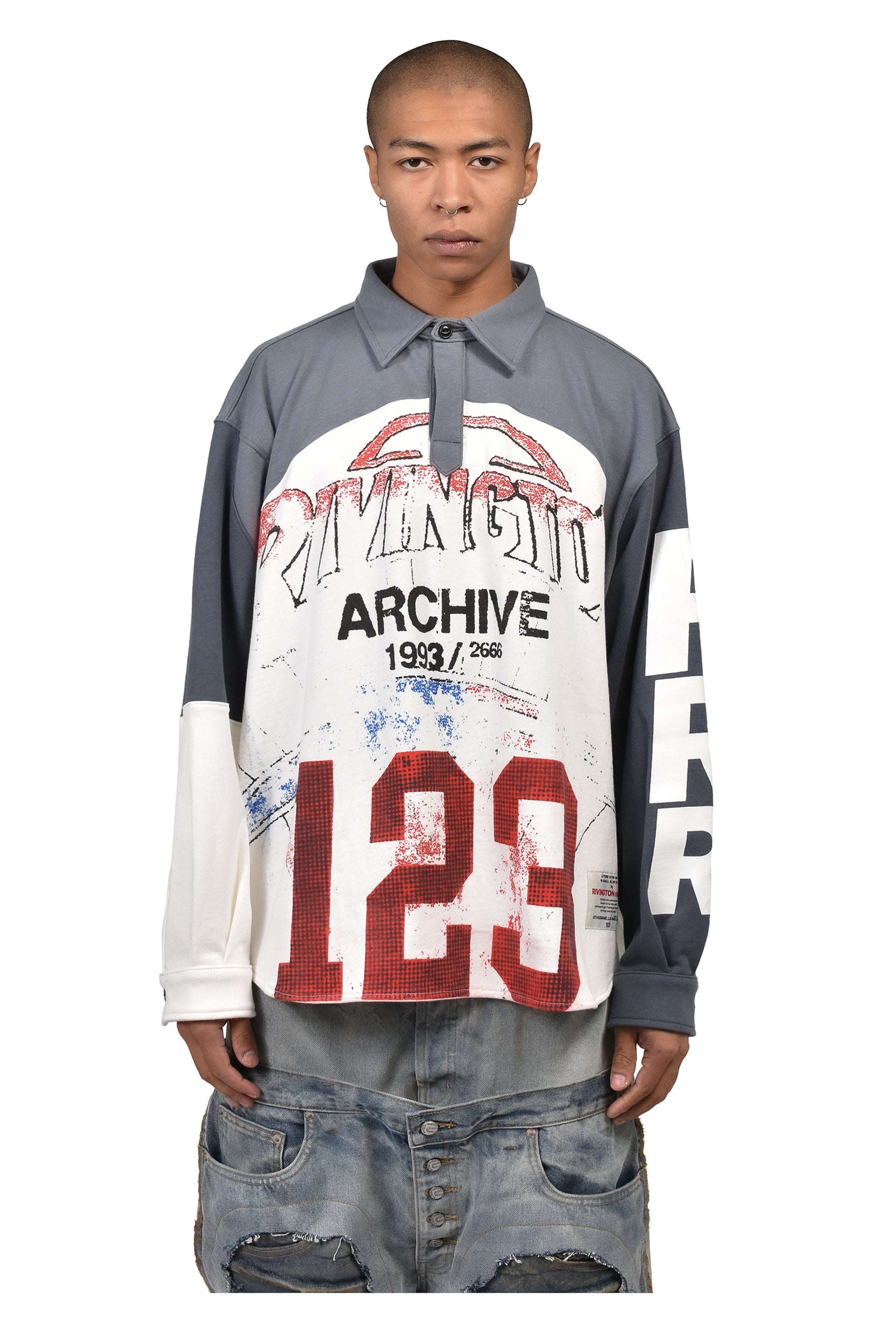 AMERICAN RUGBY / WHT/NVY