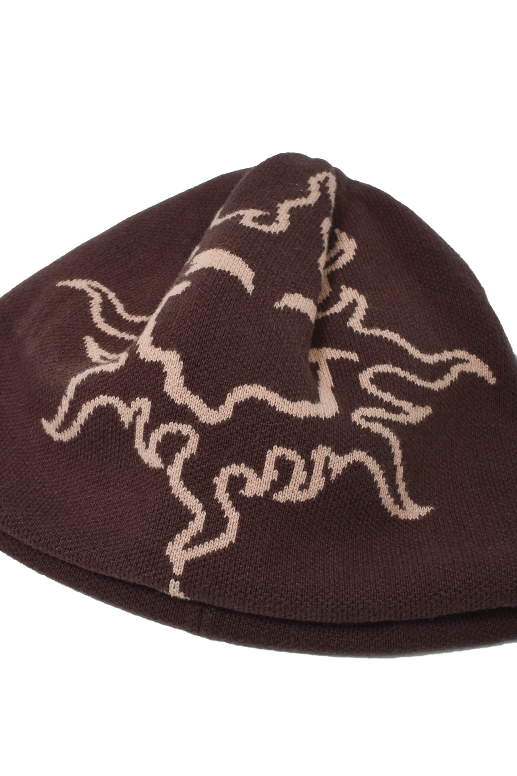 BIG LOGO BEANIE / BRWN