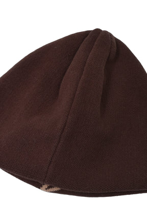 BIG LOGO BEANIE / BRWN