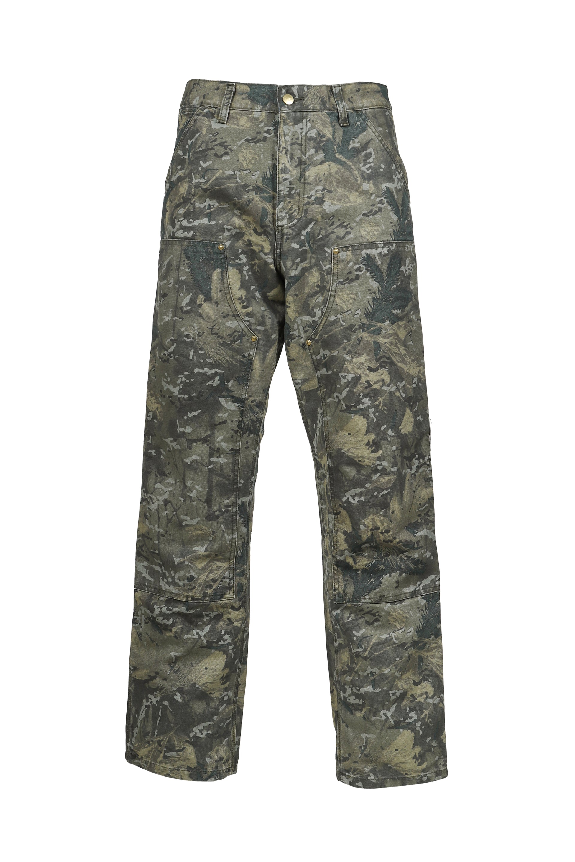 DOUBLE KNEE PANT / CAMO COMBI GRN