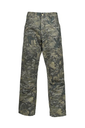 DOUBLE KNEE PANT / CAMO COMBI GRN